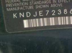VIN prefix KNDJE7238672