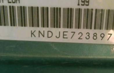 VIN prefix KNDJE7238975