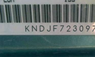 VIN prefix KNDJF7230976