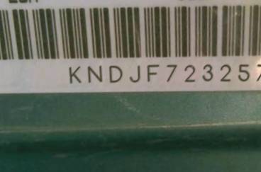 VIN prefix KNDJF7232570