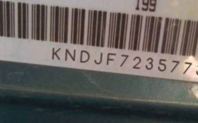VIN prefix KNDJF7235773