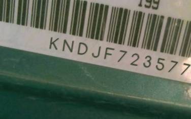 VIN prefix KNDJF7235774