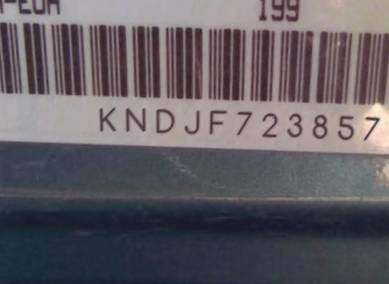 VIN prefix KNDJF7238571