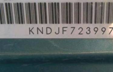 VIN prefix KNDJF7239975