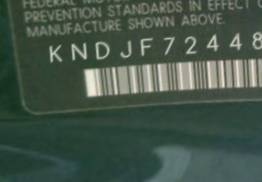 VIN prefix KNDJF7244875