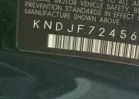 VIN prefix KNDJF7245671