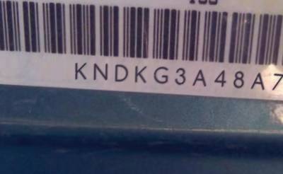 VIN prefix KNDKG3A48A76