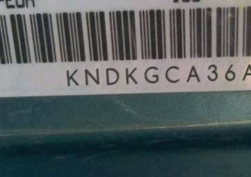 VIN prefix KNDKGCA36A76