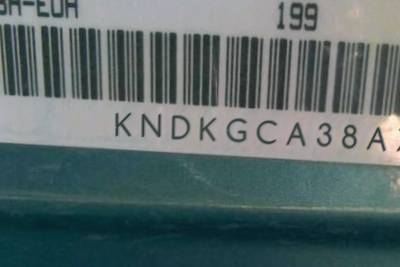 VIN prefix KNDKGCA38A76