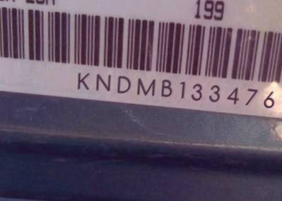 VIN prefix KNDMB1334761