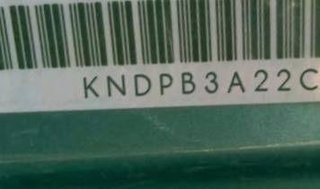 VIN prefix KNDPB3A22C71
