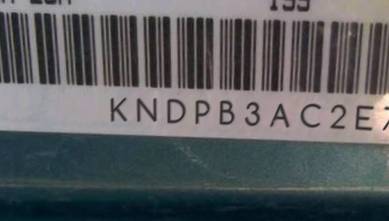 VIN prefix KNDPB3AC2E75