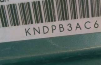 VIN prefix KNDPB3AC6F76