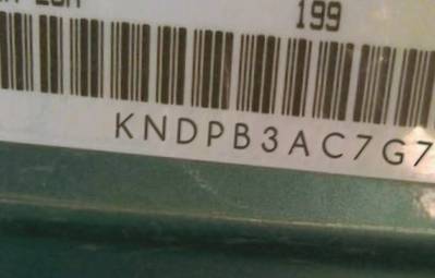VIN prefix KNDPB3AC7G78