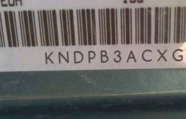 VIN prefix KNDPB3ACXG77