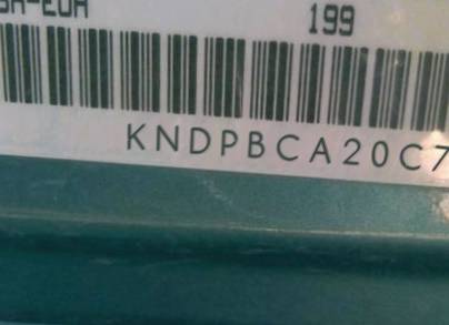 VIN prefix KNDPBCA20C72