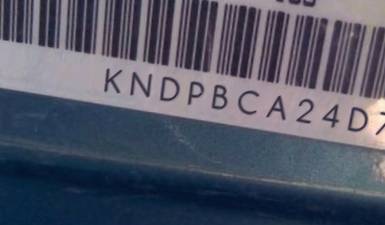 VIN prefix KNDPBCA24D73