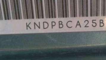 VIN prefix KNDPBCA25B71