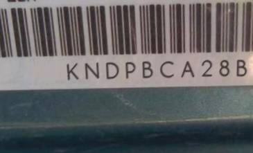 VIN prefix KNDPBCA28B71