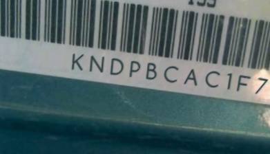 VIN prefix KNDPBCAC1F77