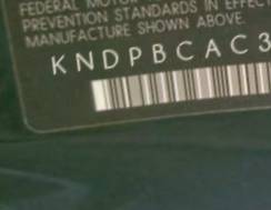VIN prefix KNDPBCAC3F77