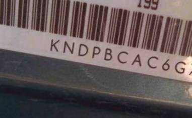 VIN prefix KNDPBCAC6G77