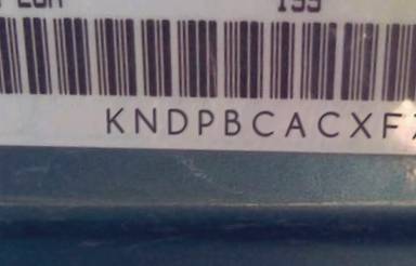 VIN prefix KNDPBCACXF77