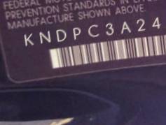 VIN prefix KNDPC3A24C72