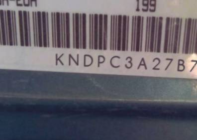 VIN prefix KNDPC3A27B71