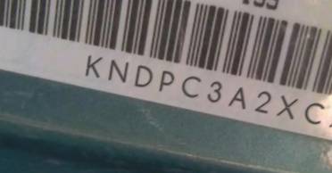 VIN prefix KNDPC3A2XC72