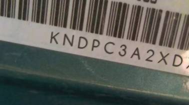 VIN prefix KNDPC3A2XD74