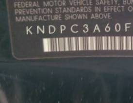 VIN prefix KNDPC3A60F77