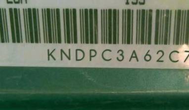 VIN prefix KNDPC3A62C73