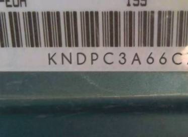 VIN prefix KNDPC3A66C73