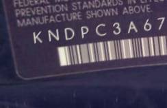 VIN prefix KNDPC3A67G78