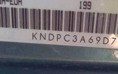 VIN prefix KNDPC3A69D74