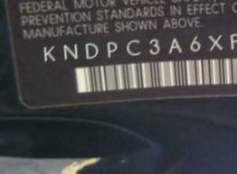 VIN prefix KNDPC3A6XF77