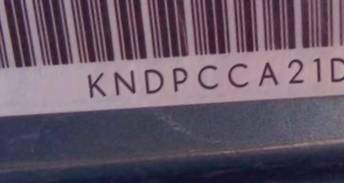 VIN prefix KNDPCCA21D75