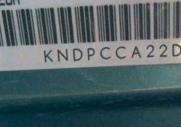 VIN prefix KNDPCCA22D73