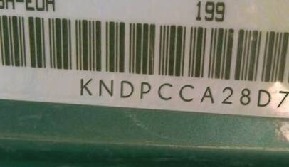 VIN prefix KNDPCCA28D74