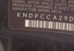 VIN prefix KNDPCCA29D73