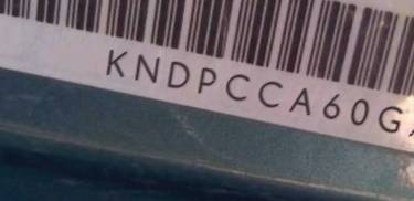 VIN prefix KNDPCCA60G78