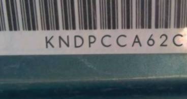 VIN prefix KNDPCCA62C71