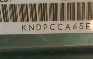VIN prefix KNDPCCA65E75