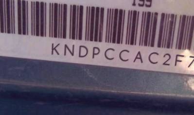VIN prefix KNDPCCAC2F77