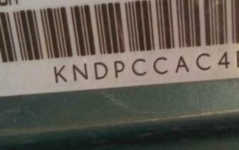 VIN prefix KNDPCCAC4F77