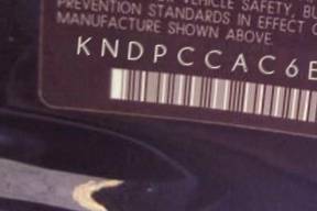VIN prefix KNDPCCAC6E75