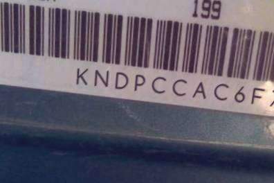 VIN prefix KNDPCCAC6F76