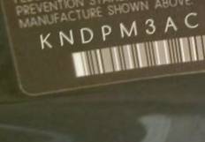 VIN prefix KNDPM3AC1H70