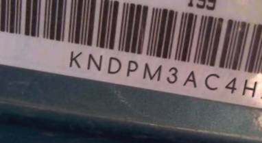 VIN prefix KNDPM3AC4H71